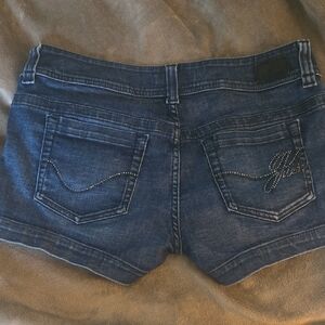 Guess Blue Jean Shorts Distressed Cut-Off Style